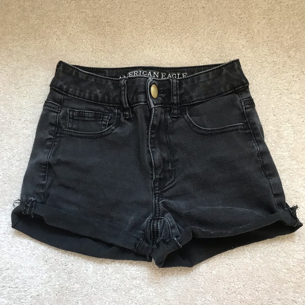 american eagle super super stretch shorts